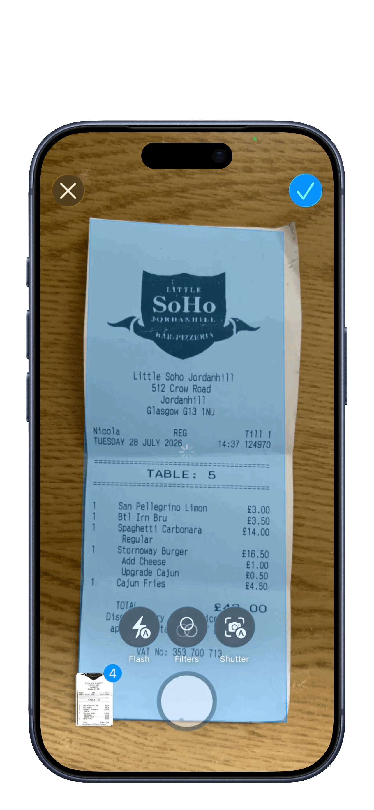 ExpenseDor receipt scanner for scanning and keeping receipts